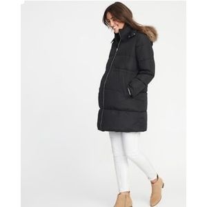 Old Navy Maternity Parka - fleece lined, like new!